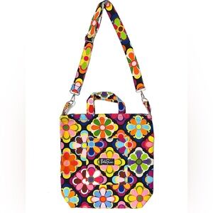 NWOT Lesley Evers Jubilee Shoulder Tote Bag Colorful Geometric Pattern